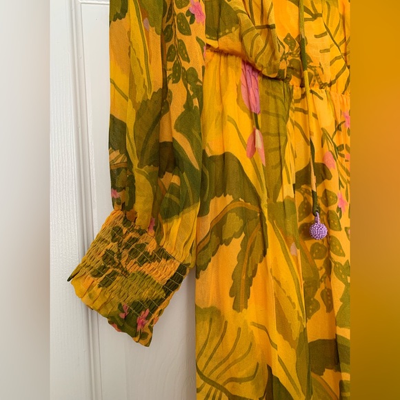 ๐๐ Farm Rio x Anthropologie Printed Midi Dress / Size S - Picture 8 of 10